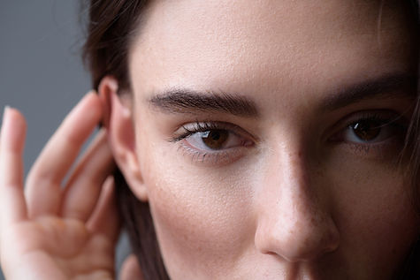 close-up of woman with cleanskin