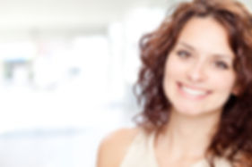 Woman smiling being happy with her diet