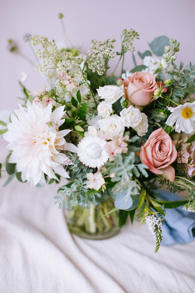 Cappuccino rose bridal bouquet