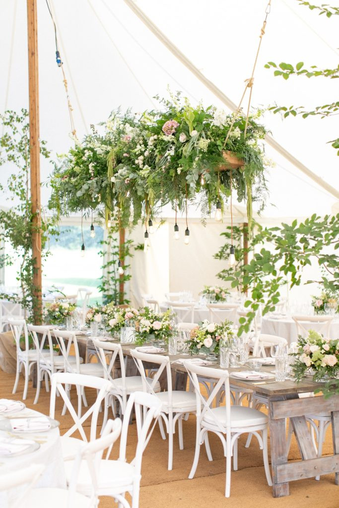 hanging marquee flowers