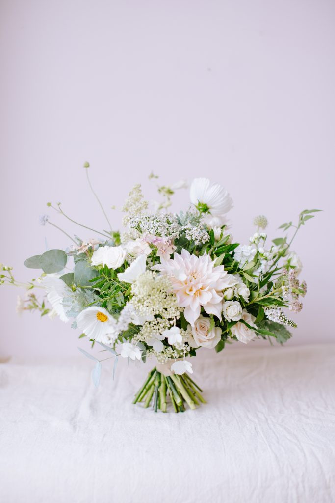 Ivory wedding flower bouquet