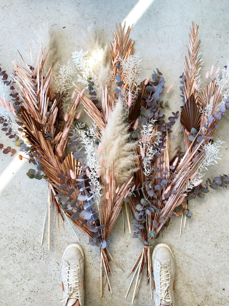 Metallic Dried Bouquets
