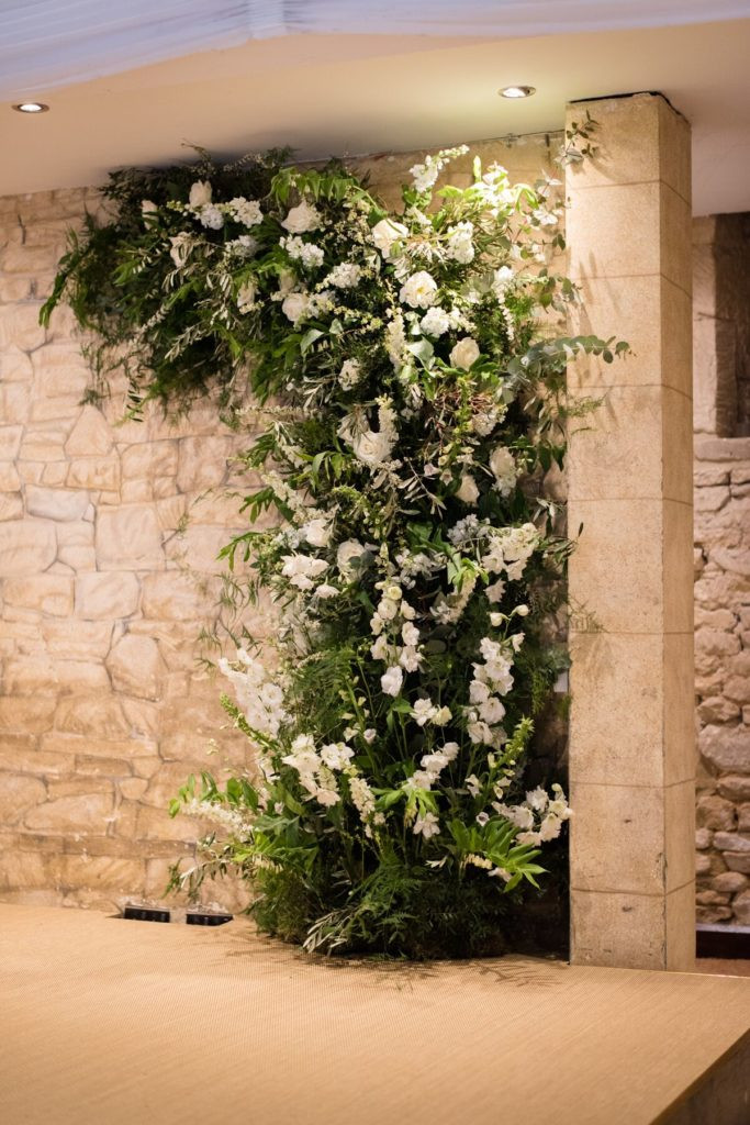 Wedding ceremony flowers great tythe barn