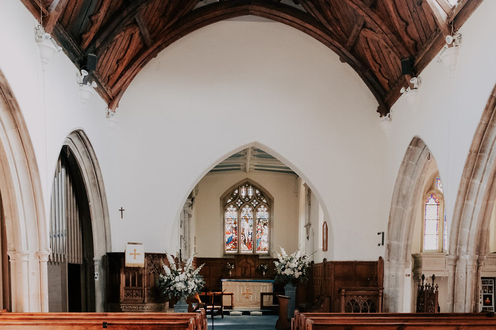 Church wedding flowers in Bristol