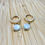Thumbnail: Rainbow Moonstone Huggie Hoops