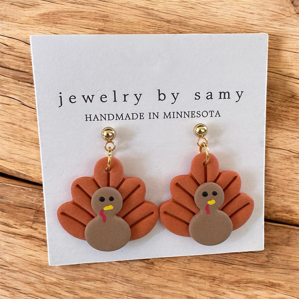 Large Turkey Earring