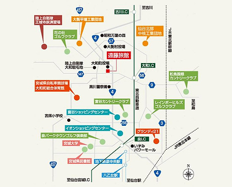 遠藤旅館の周辺マップ