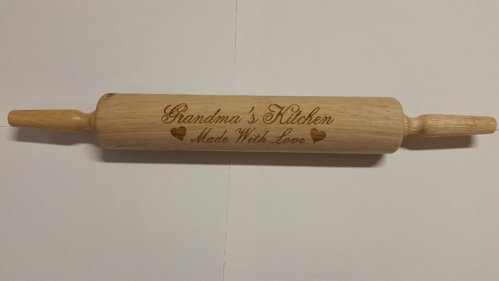 Personalized Wood Rolling Pin