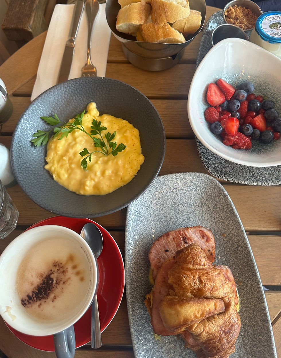 Typical French breakfast