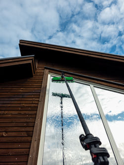 Vindusvask på Hvaler.  