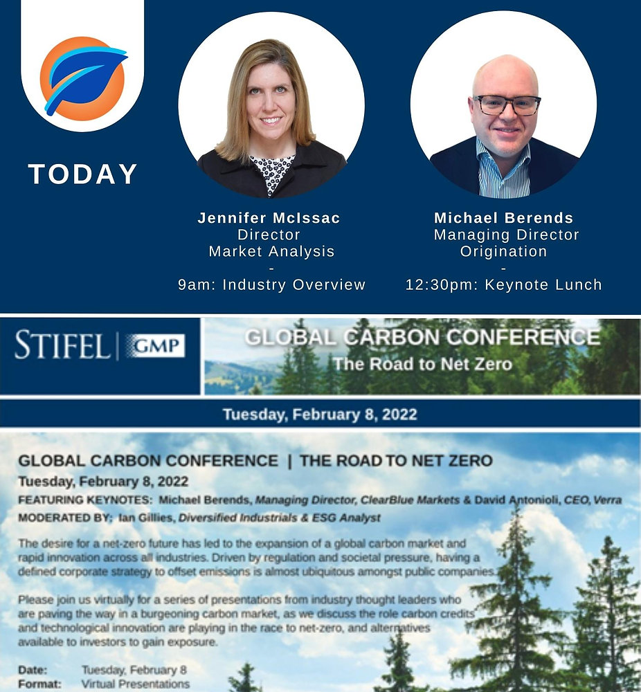 ClearBlue Presenting at Stifel GMP’s Global Carbon Conference February