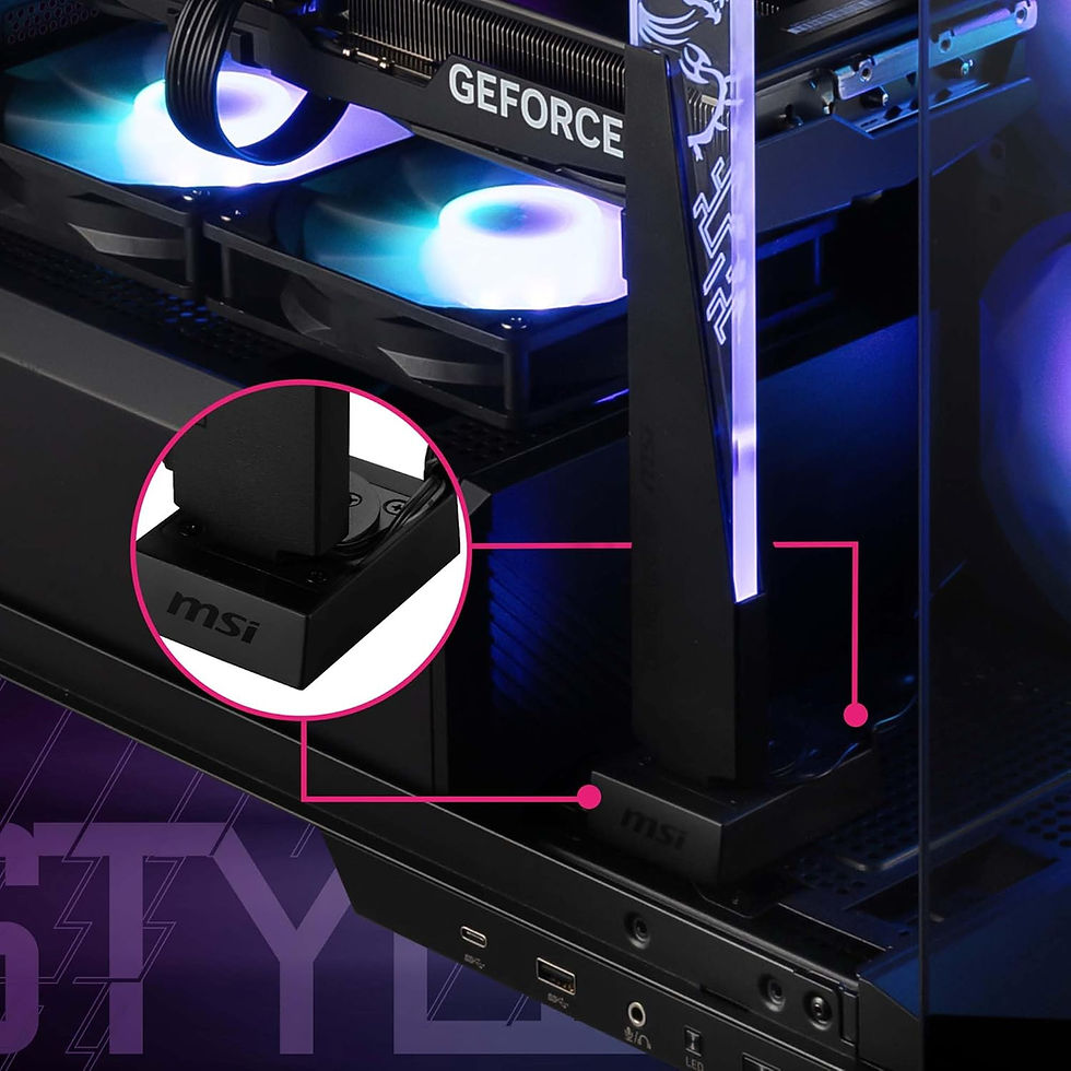 Thumbnail: MSI MPH aRGB GPU Stand 8MM TMPR Glass, Magnetic Base Black