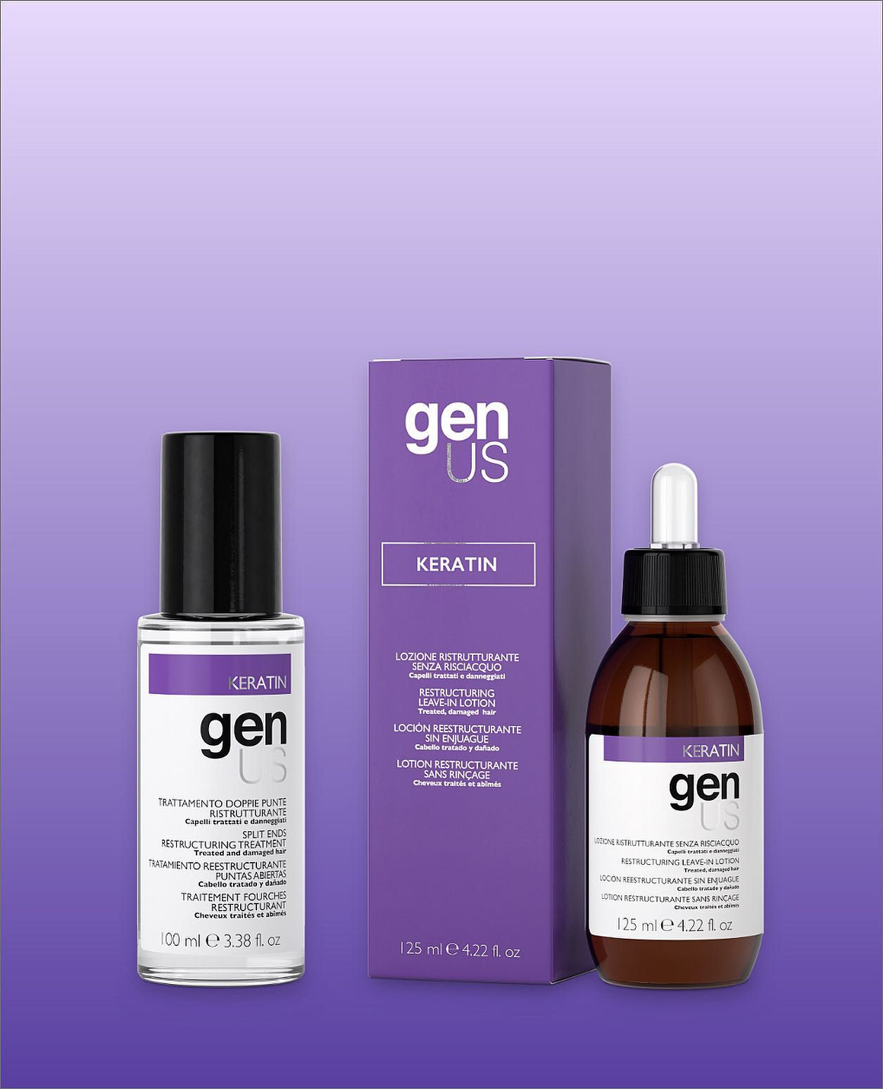 genUS KERATIN RESTRUCTURING Leave-in-Lotion