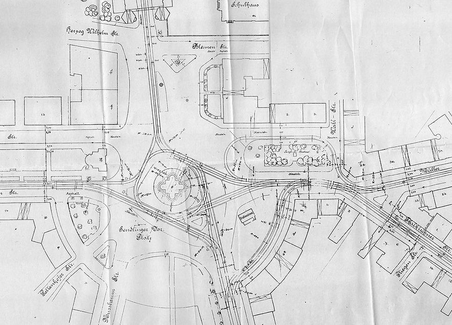 Streckenplan Sendlinger-Tor-Platz Vorkri