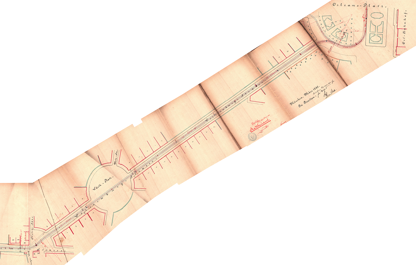 1885-03_Strecke_LinienstraÃe_Rosenheime