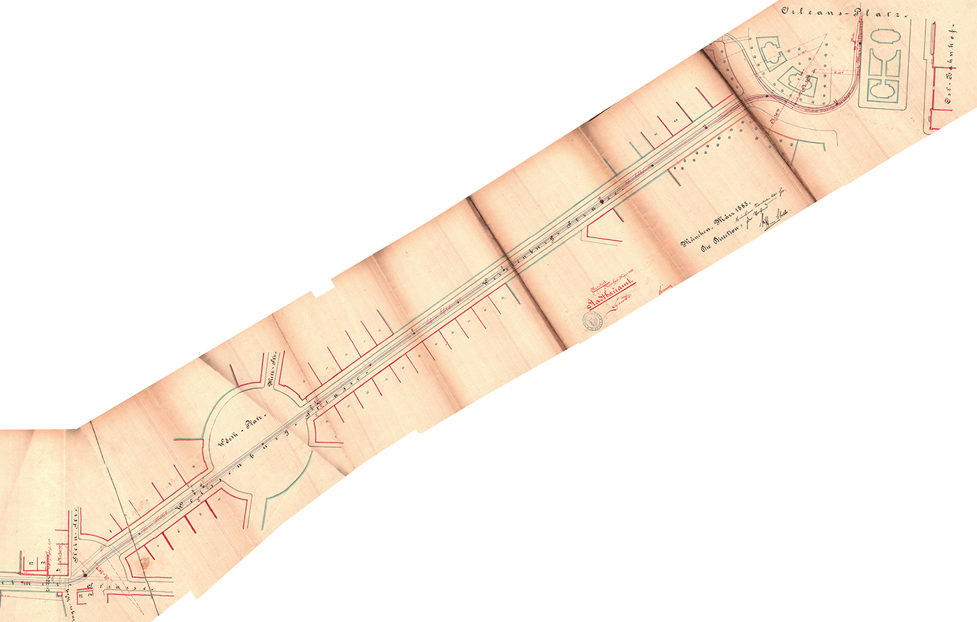 1885-03_Strecke_LinienstraÃe_Rosenheime