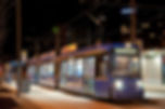 N 16 wartet auf die Nachtschwärmer am Effnerplatz Münche tram