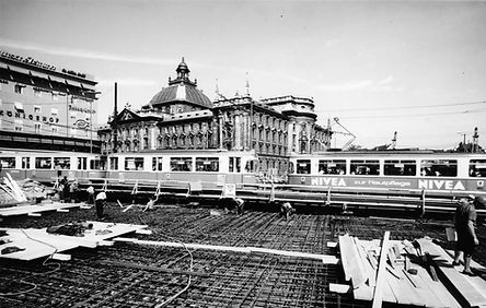 Baustelle Stachus Karlsplatz 1966 bis 1968