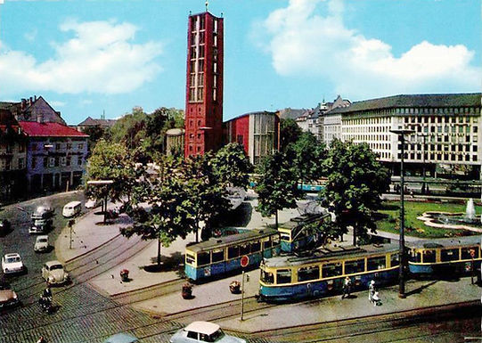 1955 sendlingertorplatz neue Mathäuskirche