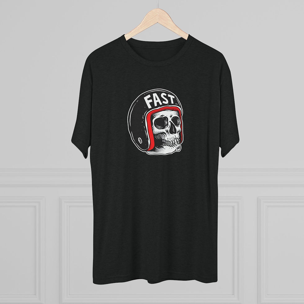 Thumbnail: "Go Fast" Vintage Skull Racing Tee