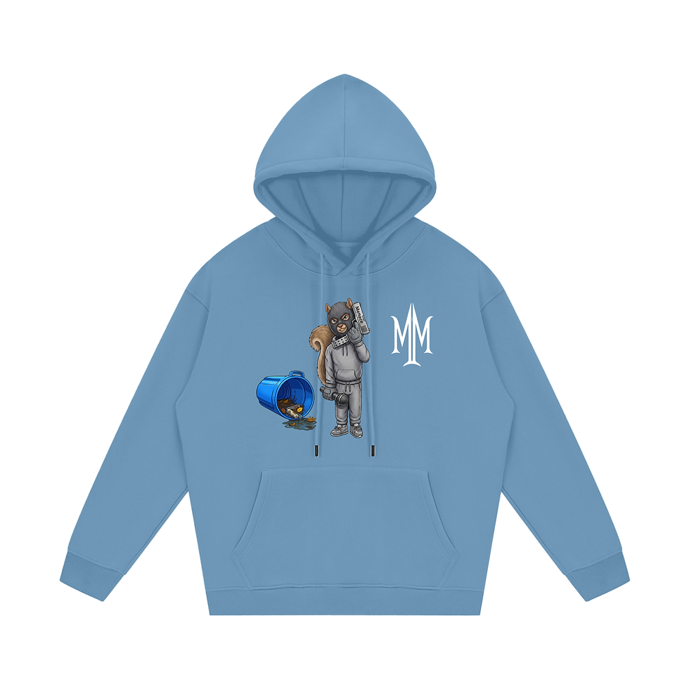 Thumbnail: Menace Monroe Squirrel Unisex Fleece Hoodie