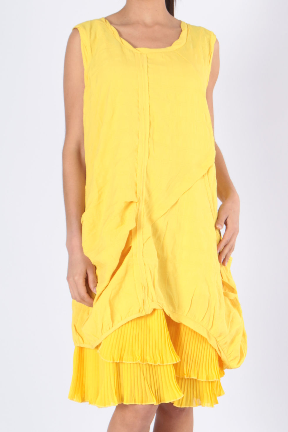 Thumbnail: Sleeveless Dress With Detachable Lining