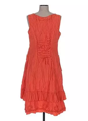 Crinkle Midi Summer Dress With
