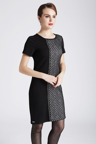 chinese dress ladies Elaine Lace Mini Dress in Black