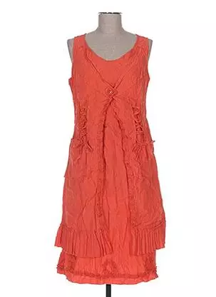Crinkle Midi Summer Dress With