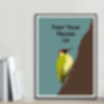 Keep Your Pecker Up Funny Bathroom Print