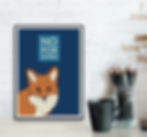No Fox Given Funny Fox Art Print