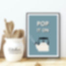 Pop It On Whistling Kettle Art Print