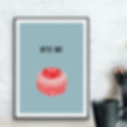 Bite Me Funny Kitchen Print