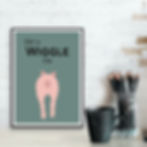 Get A Wiggle On Funny Pig Art Print