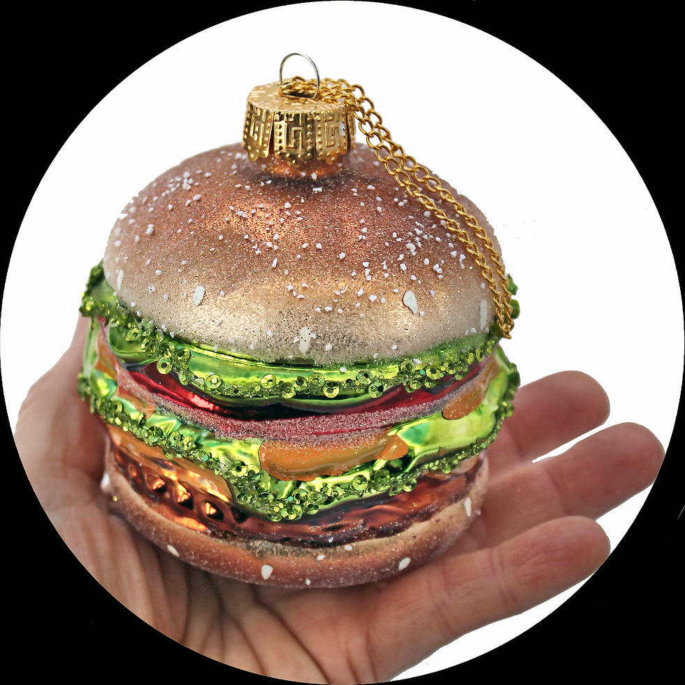 Miniaturbild: Weihnachtliche Hängedekoration aus Glas Burger