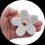 Thumbnail: Hair claw flower made of patterned acetate, various colours