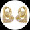 Thumbnail: Small hoop earrings in gold-plated copper