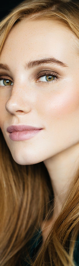 Schoonheid in natuurlijke make-up