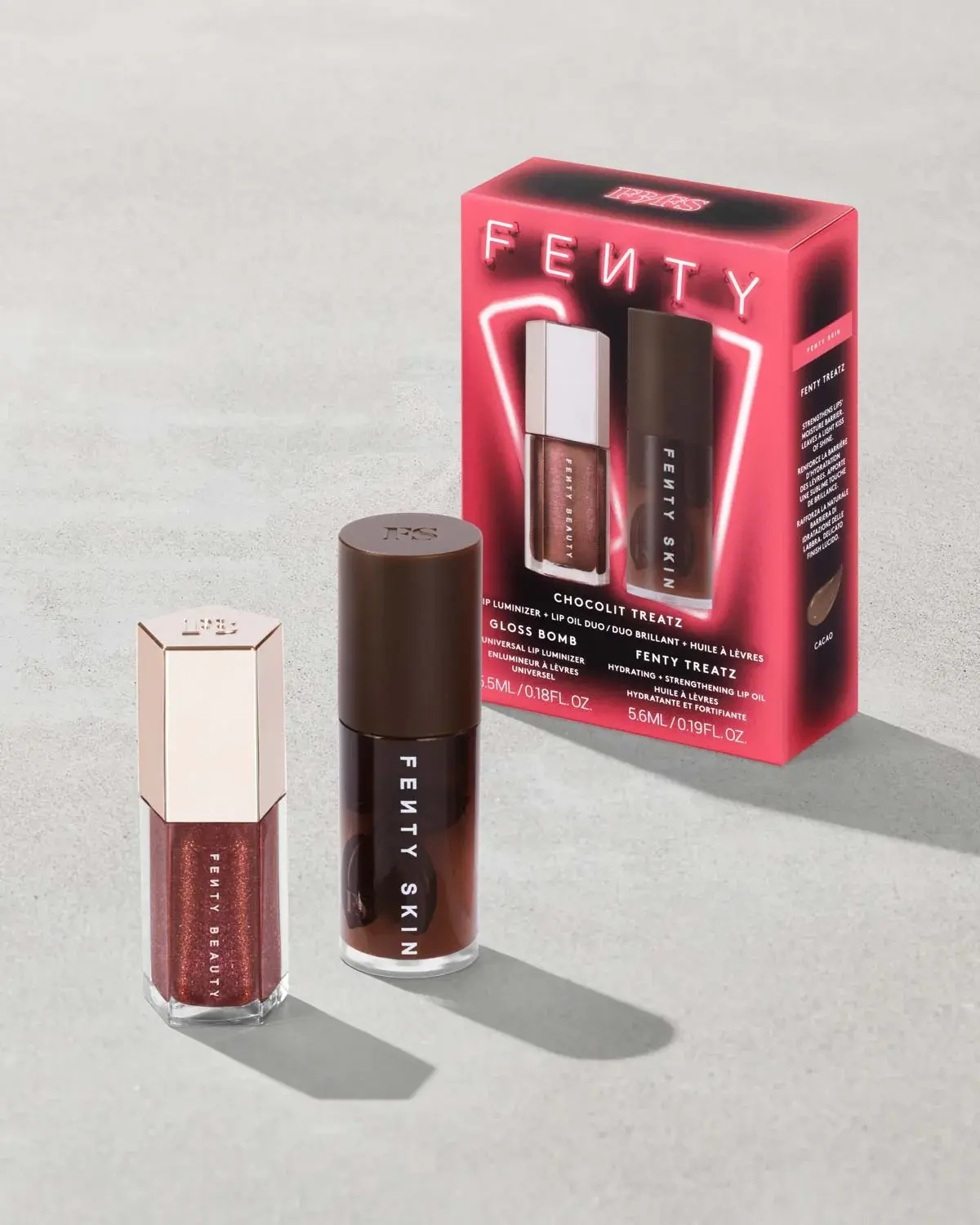 Chocolit Treatz Lip Luminizer + Lip Oil Duo - FENTY BEAUTY