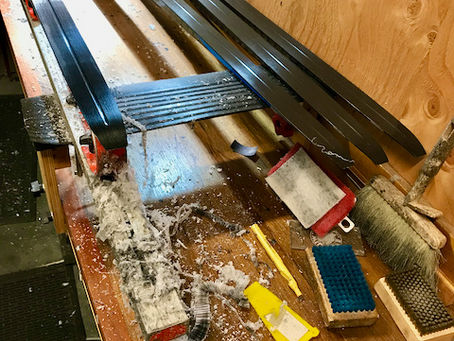 Waxing and Base Hardening for Team Service Grinds