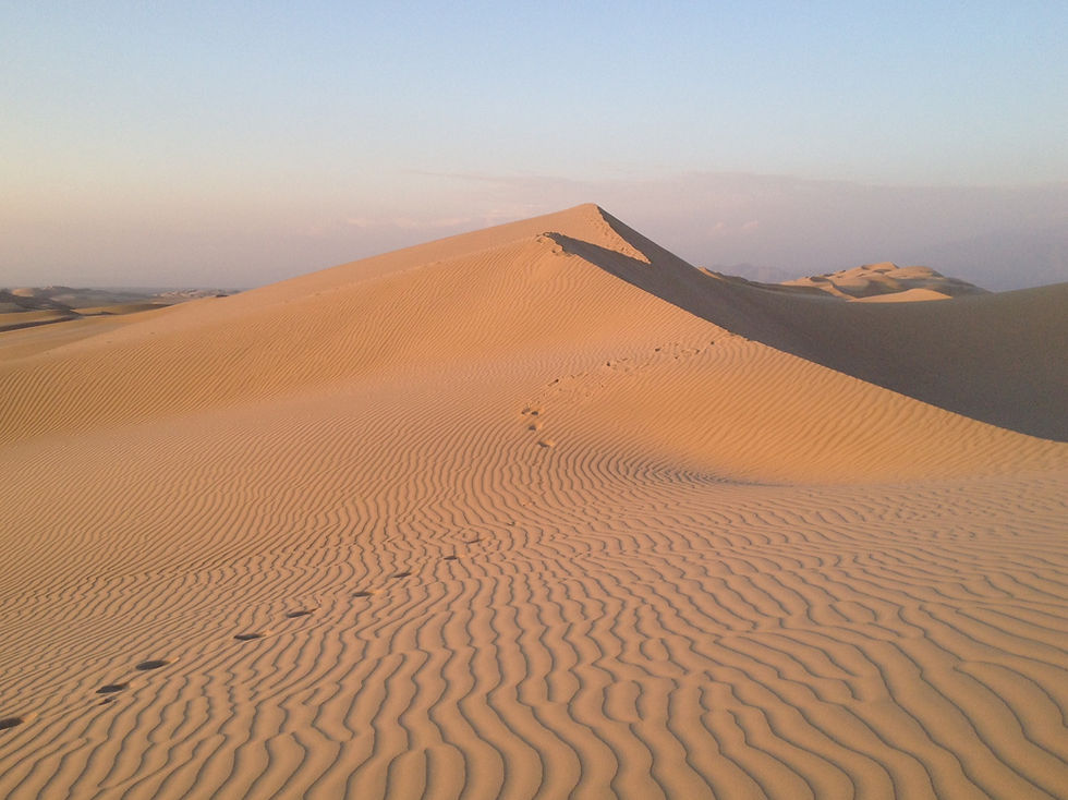 Hermosas dunas alrededor de la laguna