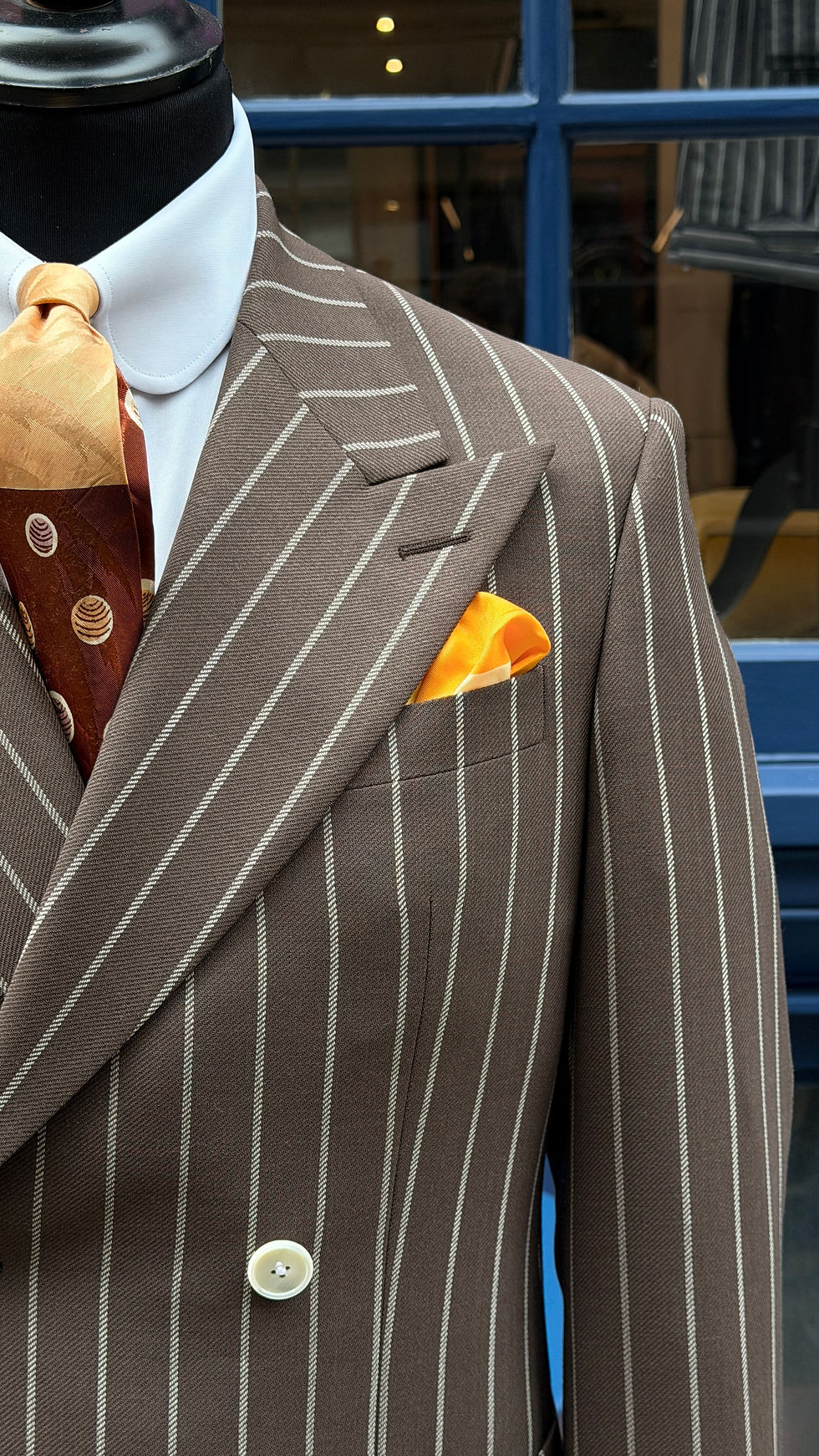 Thumbnail: The Bateman - Brown Chalkstripe