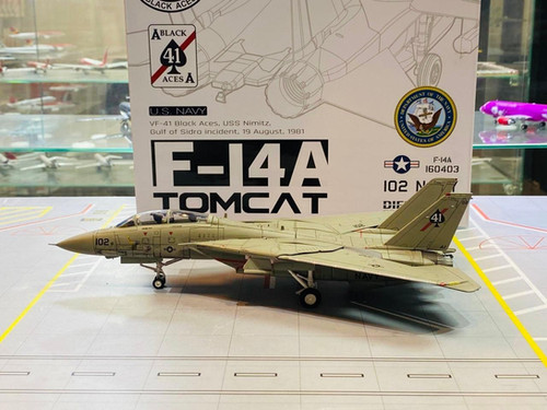 Jc Wings 1/72 F-14A Tomcat, U.S. NAVY, VF-41 Black Aces, USS