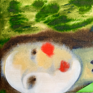 "im Wunderland'2", Acryl und Öl auf Leinwand, 20 x 20 cm, 2026