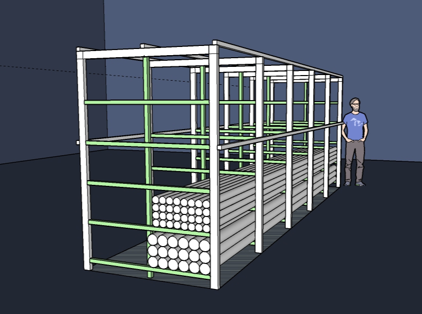 3D Design for Pipes and Metal tube Rack