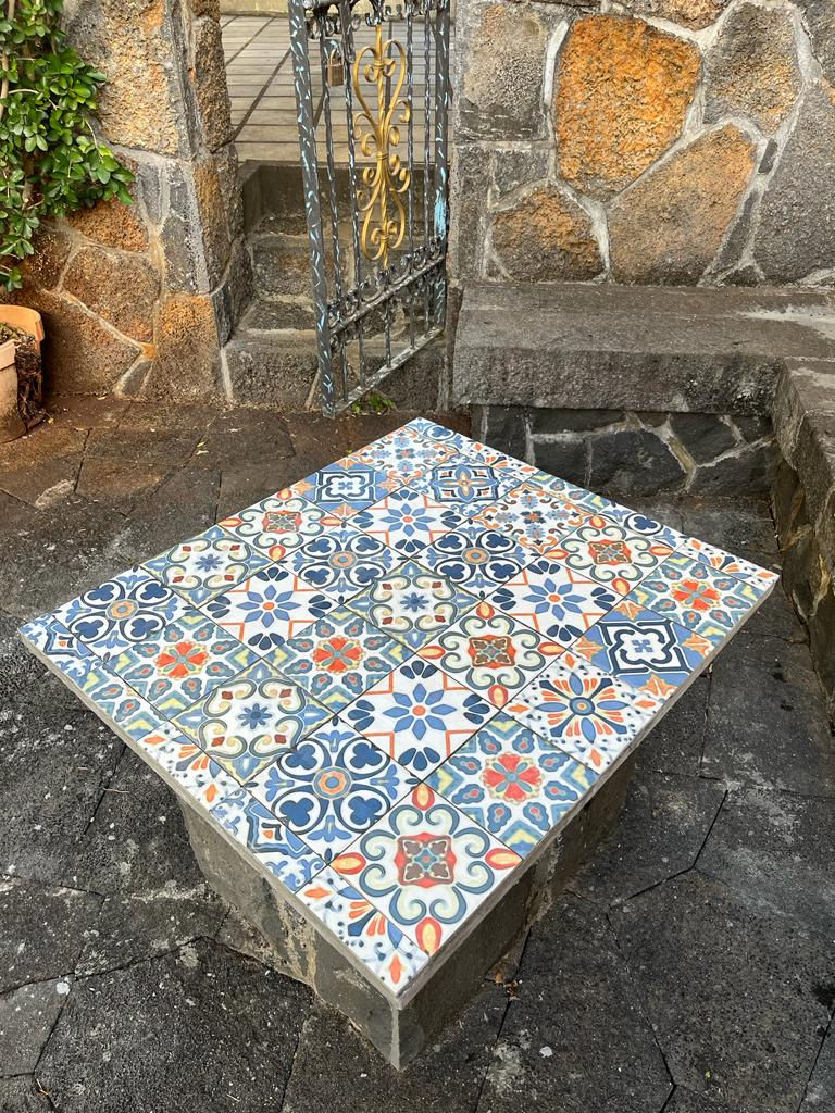 Finished Work for Garden Moroccan Style Table DIY Family Project