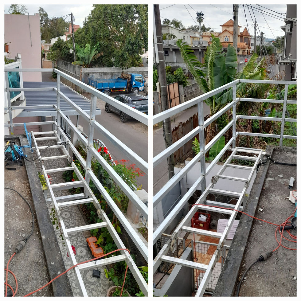 Handrail Primer Coated and Painted