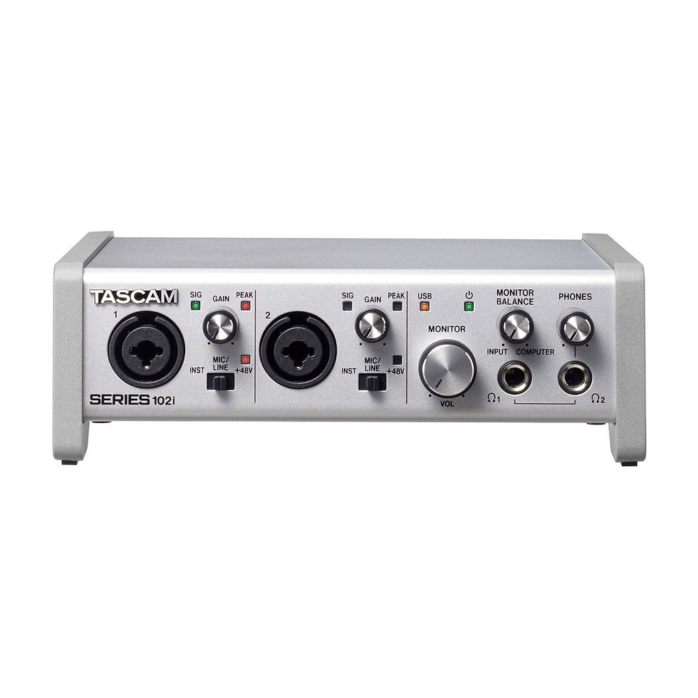 TASCAM SERIES 102i 10 In/2 Out USB Audio/MIDI Interface-Audio Interfaces-Indigo Oak Studio