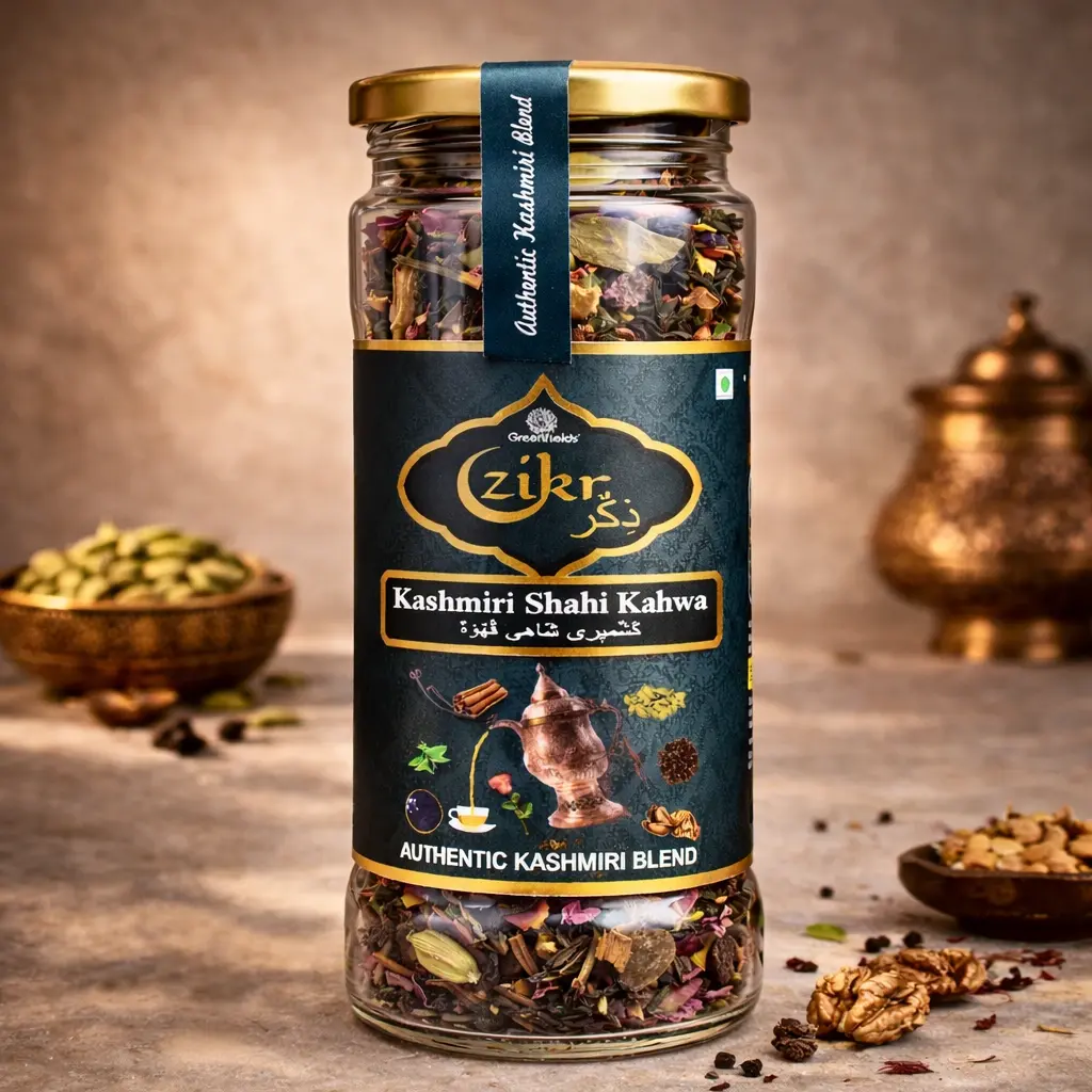 Zikr Kashmiri Kahwa Loose Leaf 100g | Blend of Kahwa Tea with Saffron and spices