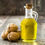 Thumbnail: Walnut oil in a glass jar with some walnuts on one side
